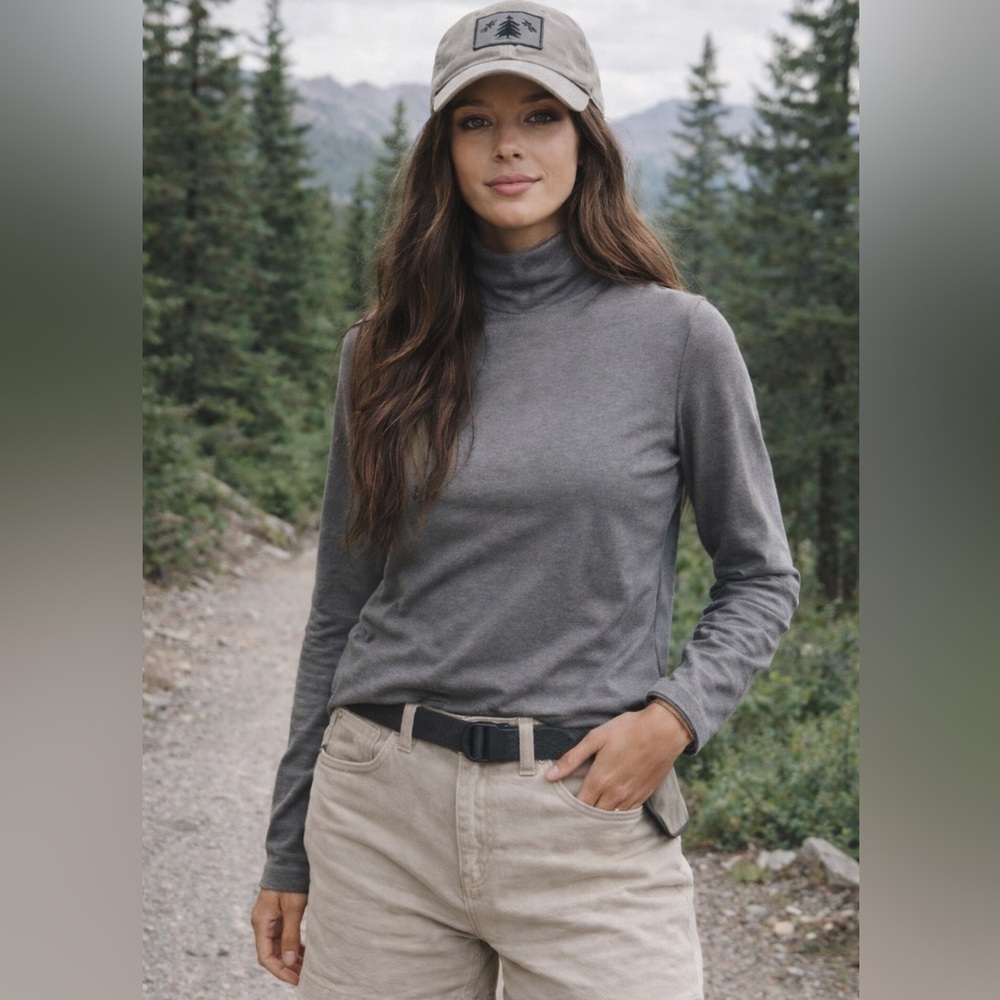 Telluride Clothing Company Pima Cotton and Modal Long Sleeve Turtleneck
